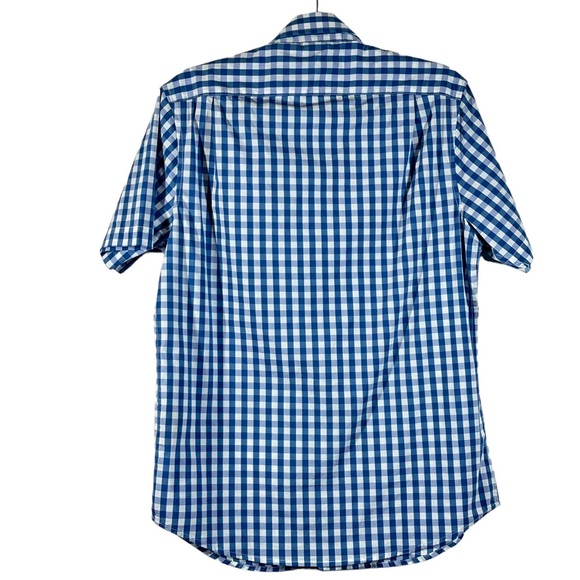 Tailor Vintage Gingham Short Sleeve Button Down Fast Dry Shirt Sz S NWT - Picture 2 of 15